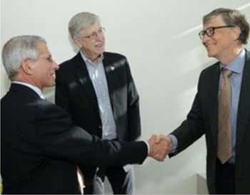 Anthony Fauci associated with Bill Gates